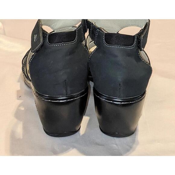 JBU by Jambu Women's Bianca Wedge Sandals Black Memory Foam Comfort Size 7.5 M - Picture 4 of 8